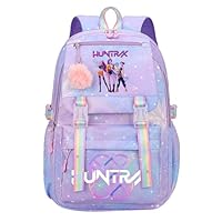 Demon Hunters Costume Backpack Girls School Bag Casual Daypacks with Zipper Anime Merch for Schools Travel Vacation