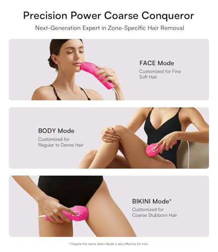 Image of INIA Laser Hair Removal with Ice-Cooling Care for Women and Men, HAUTE Pro Painless at-Home IPL Hair Remover for Coarse Hair in Bikini and All Body Areas, Generation for Effective Results