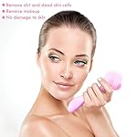 3 Pieces Facial Cleansing Brush Acrylic Handle Face Scrubbers Soft Bristle Exfoliator Cleaner Brush Scrub Exfoliating Facial Scrubber for Face Care Makeup Skincare Removal(Pink, Purple, Blue) - Image 5