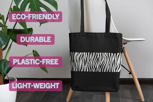 Image of Canvas Tote Bag for Women with Zipper & Pocket(Pack of 1) | Stylish Cotton Handbags for College | Aesthetic Tote Bag for Office, Shopping, Travel, Beach & Daily use