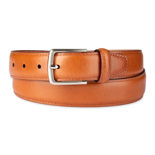 Haggar Men's Casual Everyday Leather Belt for Dress Pants, Jeans, Khakis - Classic, Business Casual, Stretch2