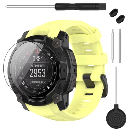 Correa compatible Garmin Instinct 3 45mm de silicona suave miniatura 1