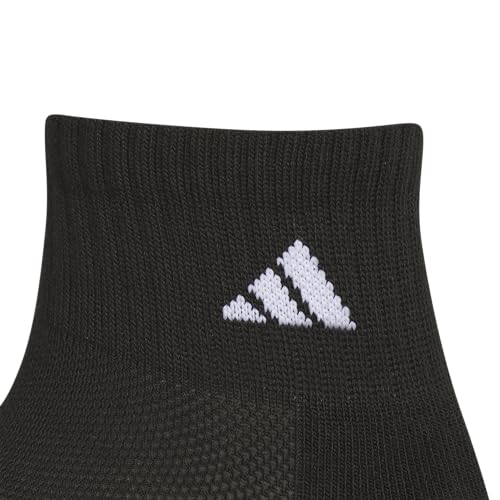 adidas Unisex Kids Quarter Ankle Socks for Boys and Girls Youth (6-Pack) Athletic Cushioned and Comfortable