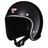 TT&CO. バイク ヘルメット ジェットヘルメット スーパーマグナム ブラック&クロームトリム [日本人仕様に作ったスリムシェイプ] FREE: 57-58cm PSC/SG/DOT規格 ハーレー アメリカン 脱着式専用内装