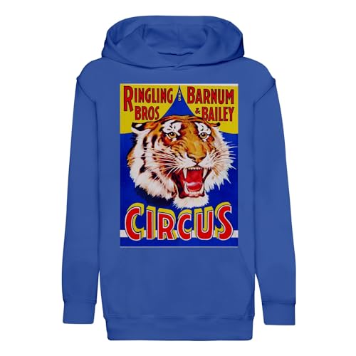 Sweat à capuche enfant cirque rétro en coton premium