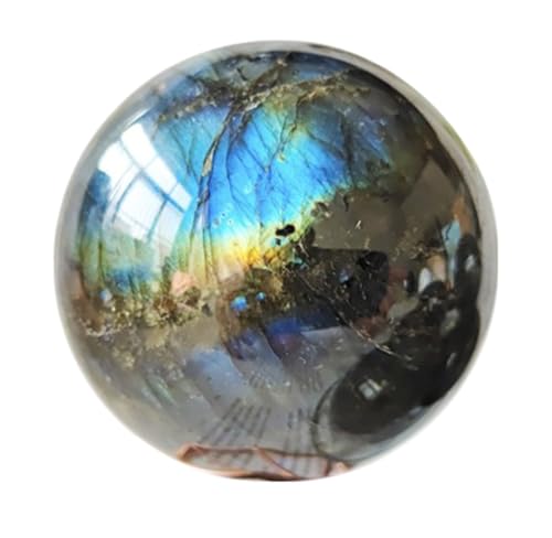 Pierre de labradorite bleue polie gemme de collection pour vitrine