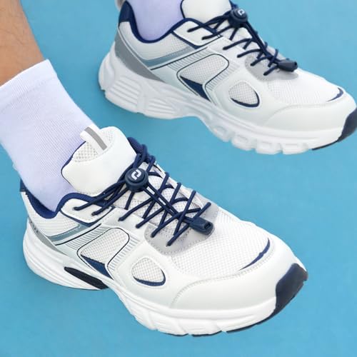 Image of RJ-Sport Tieless Elastic Shoe Laces for Adults and Kids | No Tie Stretchy Speed Shoelaces for Sneakers and Running Shoes, with Heavy Duty Strong Locks and Reinforced Cord Ends