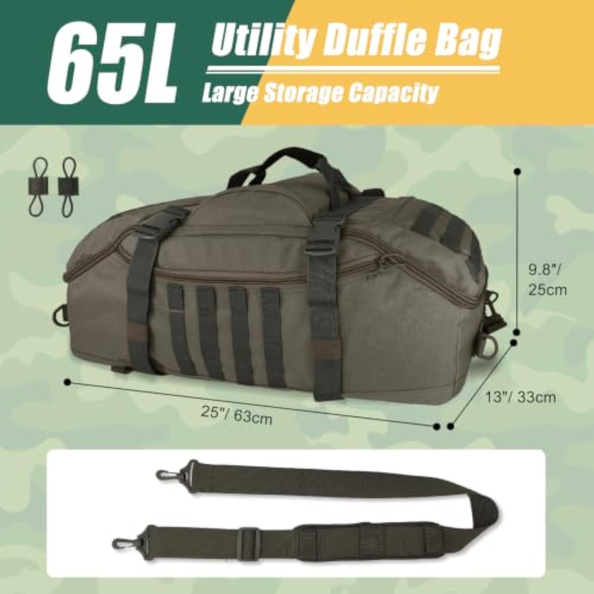Large Travel Gym Duffle Bag for Outdoor Sports