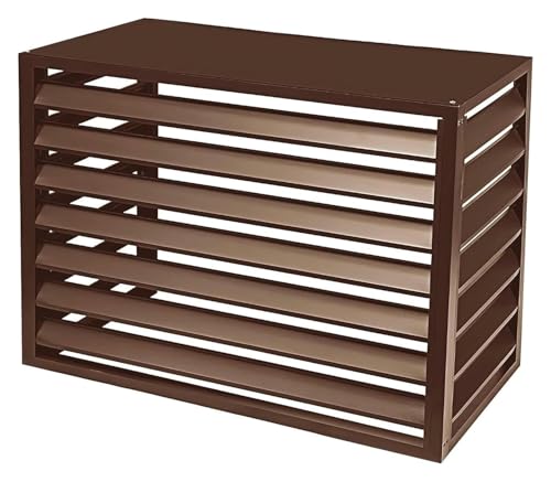 エアコン室外機カバー, ルーバー室外機カバー, ミニスプリットエアコンカバー、屋外プライバシースクリーン、ノイズ低減(110x60x80cm)