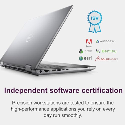 Image of Dell Precision 7000 7670 Mobile Workstation (NVIDIA RTX A3000 12GB GDDR6, 16 inch FHD+, Intel 16-Core i7-12850HX, 64GB DDR5 RAM, 2TB SSD) Laptop for Business, Designer, Architect, Windows 11 Pro