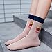 5 Pares/Paquete Calcetines De Hamburguesa De Bocado De Dibujos Animados Flor De Arroz De Pollo Patrón De Comida para Perros Calientes Calcetines Unisex De Algodón Puro   04