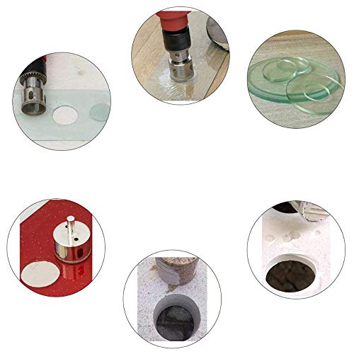 Jogo Broca Serra Copo Diamantada 15 Peças Porcelanato e Vidro 6 à 50MM