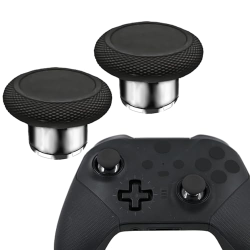Image of 2 in 1 Short Metal Thumbsticks Replacement for Elite Series 2 Core Controllers, Replacement Thumbsticks for Xbox Elite Series 2 Controllers(Black)