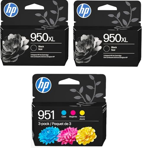 Image of HP 950XL Blk /951 CMY Original Ink Bundle for OfficeJet Pro 8100 /8600 Series