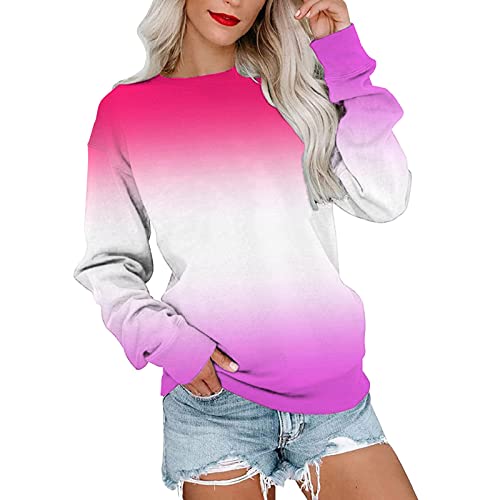 Sweatshirt femme dégradé coloré parfait pour vos sorties de week-end