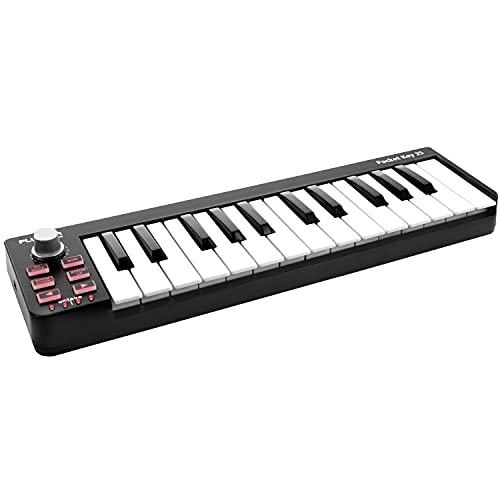Plugger Studio Pocket Key 25 Clavier maitre MIDI USB ultra compact pour ordinateur PC Mac. 25...