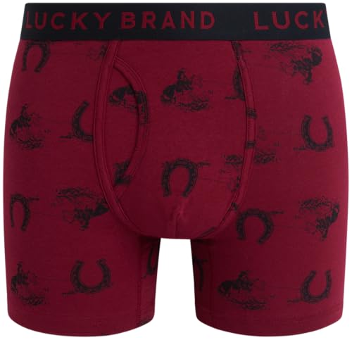 Lucky Brand Men's Boxer Briefs - 6 Pack Soft Stretch Casual Men's Underwear with Functional Fly Pouch Boxers (S-2XL)4