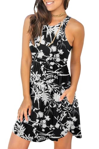 Image of HiMONE Vacation Dresses for Women 2025 Summer Dress Women's Casual Sundresses Casual Beach Petite Sun Dress XS-2XL