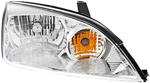 Evan-Fischer Headlight Assembly Compatible with 2005-2007 Ford Focus Halogen, Passenger Side