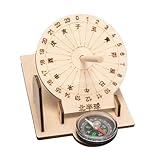 drburpily Orologio solare equatoriale, modello scientifico, durevole, in legno, assemblaggio, esperimento educativo, giocattolo, regalo per i bambini, orologio solare, modello,