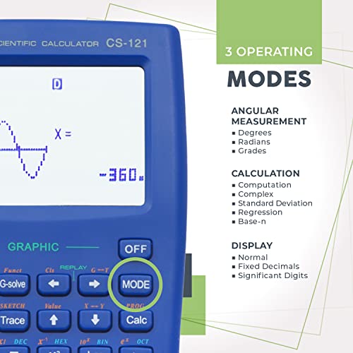 image for CATIGA Scientific Calculator with Graphic Functions - Multiple Modes w