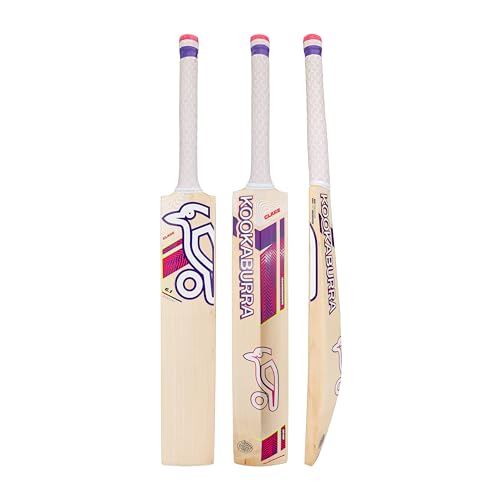 Batte de cricket de précision Kookaburra Glare 6.1 manche court en saule de qualité