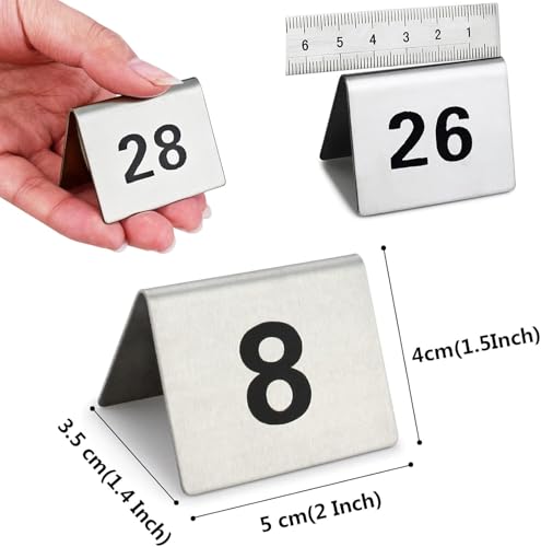 Numéros de table en acrylique stables pour éviter les chutes - 3