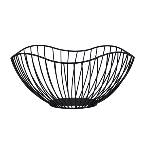 IBWell High Style Curved-Edge Modern Creative Stylish Single Tier Dish,Metal