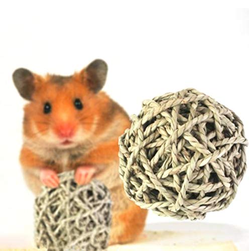 Jouet A Macher pour Animaux Domestiques Boule, Jouet Lapin, Boule d' Naturelle, pour Cobayes, Hamsters, Lapins, Écureuils, Gerbilles Et Autres Petits Animaux Cover