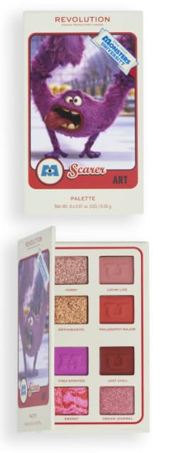 MAKEUP REVOLUTION Revolution x Monsters University Art Scare Card Palette Eyeshadow 8 x 0.01 oz. (0.55g)