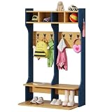 Oakvera 2-Section Coat Locker with Bench