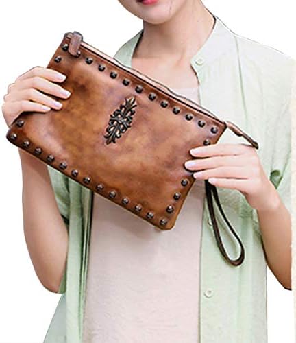 Crossbody Bag for Women Genuine Leather Top Handle Tote Purses Vintage Satchels Handbag