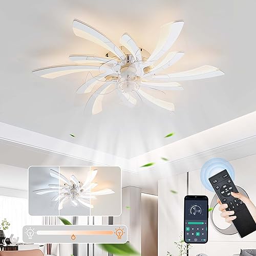 Ventilateurs de plafond à intensité variable avec lumières et télécommande - 2