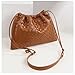 Woven Large Crossbody Bags for Women Trendy Soft Leather Shoulder Tote Purses (Brown)