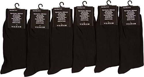 Sakkas Mens Cotton Blend Pattern And Ribbed Dress Socks Value 6-Pack3