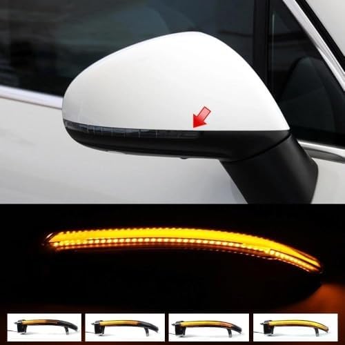 Dla VW, Touareg, II 2010 2011 2012 2013 2014 2015 2016 2017 2018 LED Dynamiczny kierunkowskaz lustrzany sekwencyjny Światło kierunkowskazu lusterka bocznego samochodu