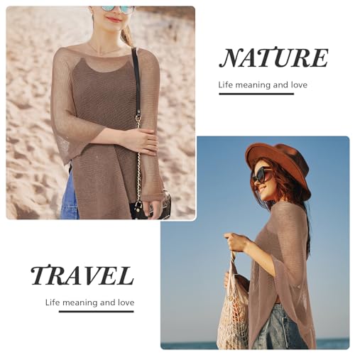 Image of Women Sheer Poncho Shrug Summer Sheer Blouse Top Lightweight Poncho Bolero for Evening Dress