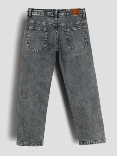 Image of Urbano Juniors Boy's Straight Fit Washed Denim Jeans Stretchable