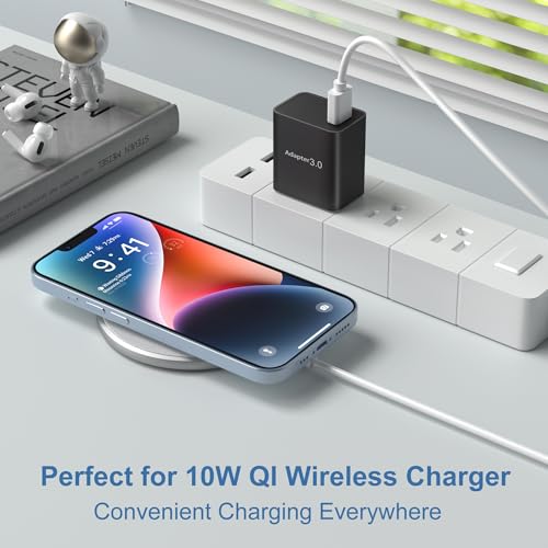 USB Charger Block, OKRAY 2-Pack 18W 3.0 Quick Charge Power Adapter Type A Box USB Wall Plug Fast Charging Block for Wireless Charger, Samsung Galaxy S25 S24 A16 A15, iPad, iPhone 16 15 14 13 12 11 Pro - Image 3