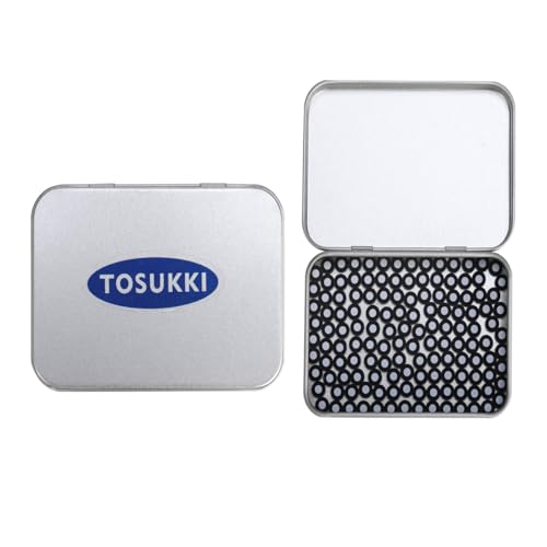 TOSUKKI 3mm Magnetic Positioning Targets with Black Contour for 3D Scaner,3D scanning Markers/Dots/Stickers?Reference Point Markers/Reflection Markers/for 3D Scaning and Optical Tracking