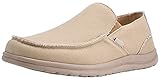 Canven Slip On Loafers for Men Canvas Shoes Deck Shoes Walking Lightweight Causal Slip-ons (Light Khaki, EU 42/US 8.5)