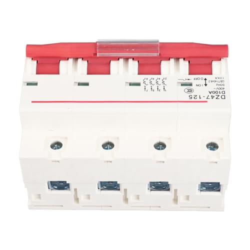 Interruptor de aire 100A tipo D con cuatro polos de plástico ecológico resistente 3