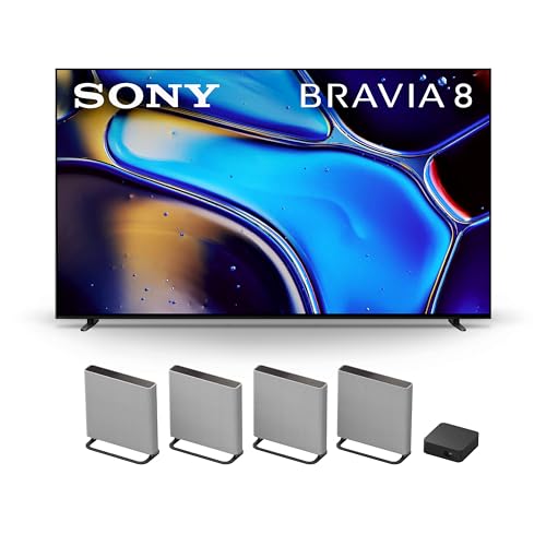 Image of Sony 65 Inch OLED 4K Ultra HD TV BRAVIA 8 Smart Google TV with Dolby Vision HDR and Exclusive Features for PlayStation 5 (K-65XR80), 2024 Model BRAVIA Theater Quad
