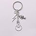 Produktbild KANGDE Herren Schlüsselbund DIY Metallhalterung elektrische Lüfter Schlüsselanhänger Liebe Glühbirne Glühbirne 36x19 mm Anhänger Geschenk