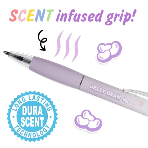 Bolígrafos de tinta negra olor a gel gourmet, pack de 8 miniatura 3