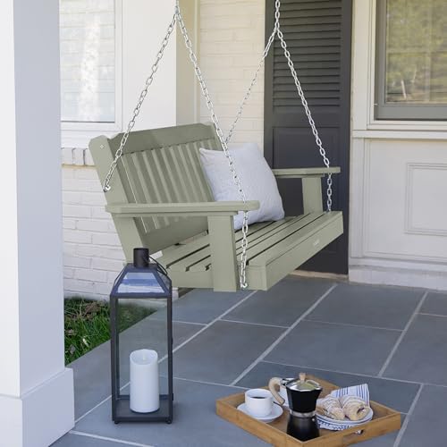 Image of Highwood Lehigh Porch Swing, 4 Feet, Eucalyptus