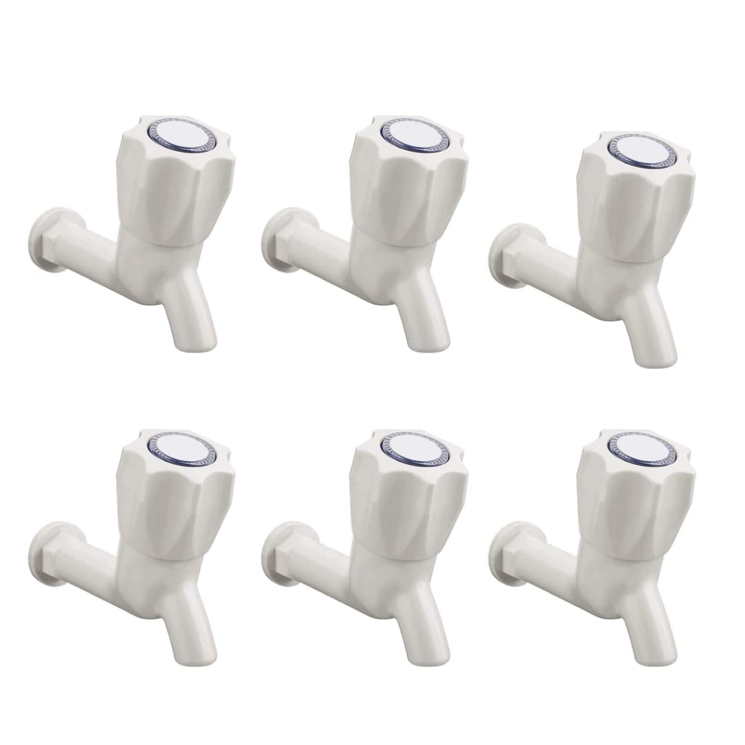 Cossimo PVC Polo Bib Cock for Bathroom, WashBasin, Outdoor (Pack of 6) (B0BPR4P67H) Amazon Price History, Amazon Price Tracker