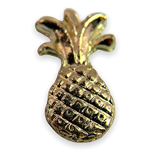 Image of StockPins Gold Pineapple Lapel Pin - Perfect for Backpack Pins, Gifts, Hawaiian Party, Fruit Pins