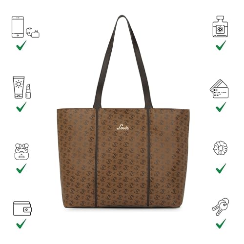 Image of Lavie Women's Mono LL Meghan Tote Bag for Women | Tote Handbag for Work | Ladies purse | Stylish Shoulder Bag | Gift for Women