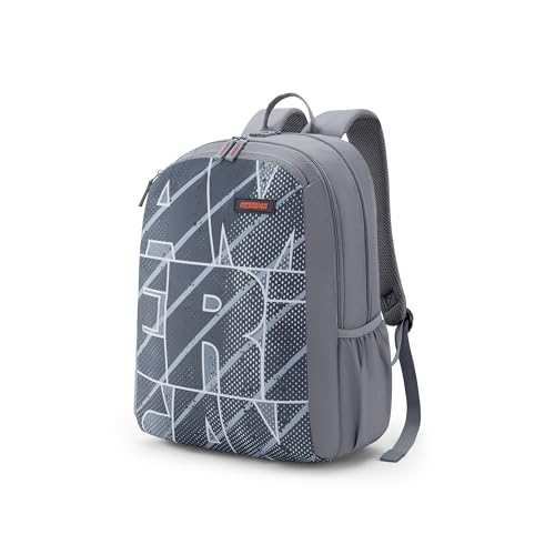 Image of American Tourister Neo 4.0 | 29 Ltrs | 2 Compartments | Bottle Pocket | Ergonomic Padded Back Panel & Shoulder Straps | School Backpack for Boys & Girls | 1 Year International Warranty | Grey